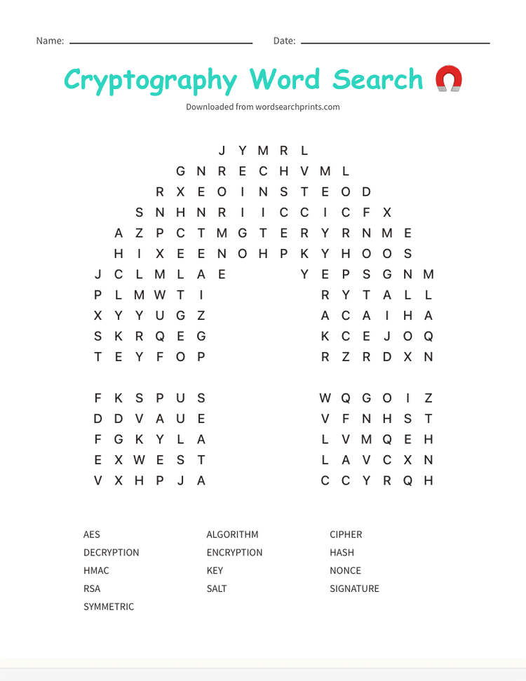 Cybersecurity Word Search Puzzles | Word Search