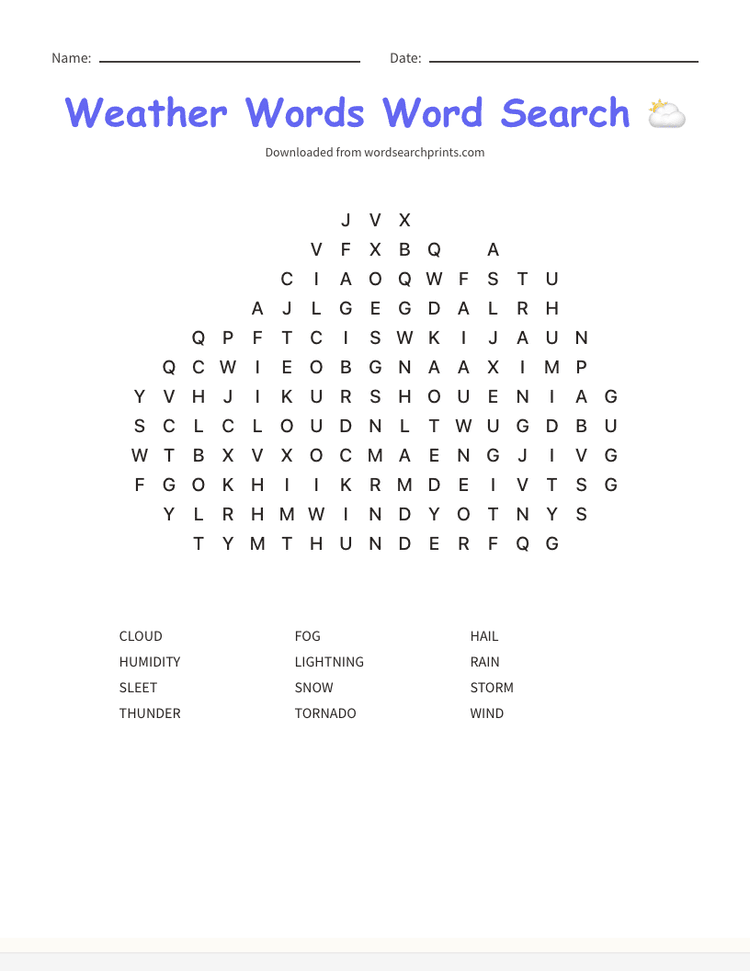 Easy Word Search Puzzles | Word Search